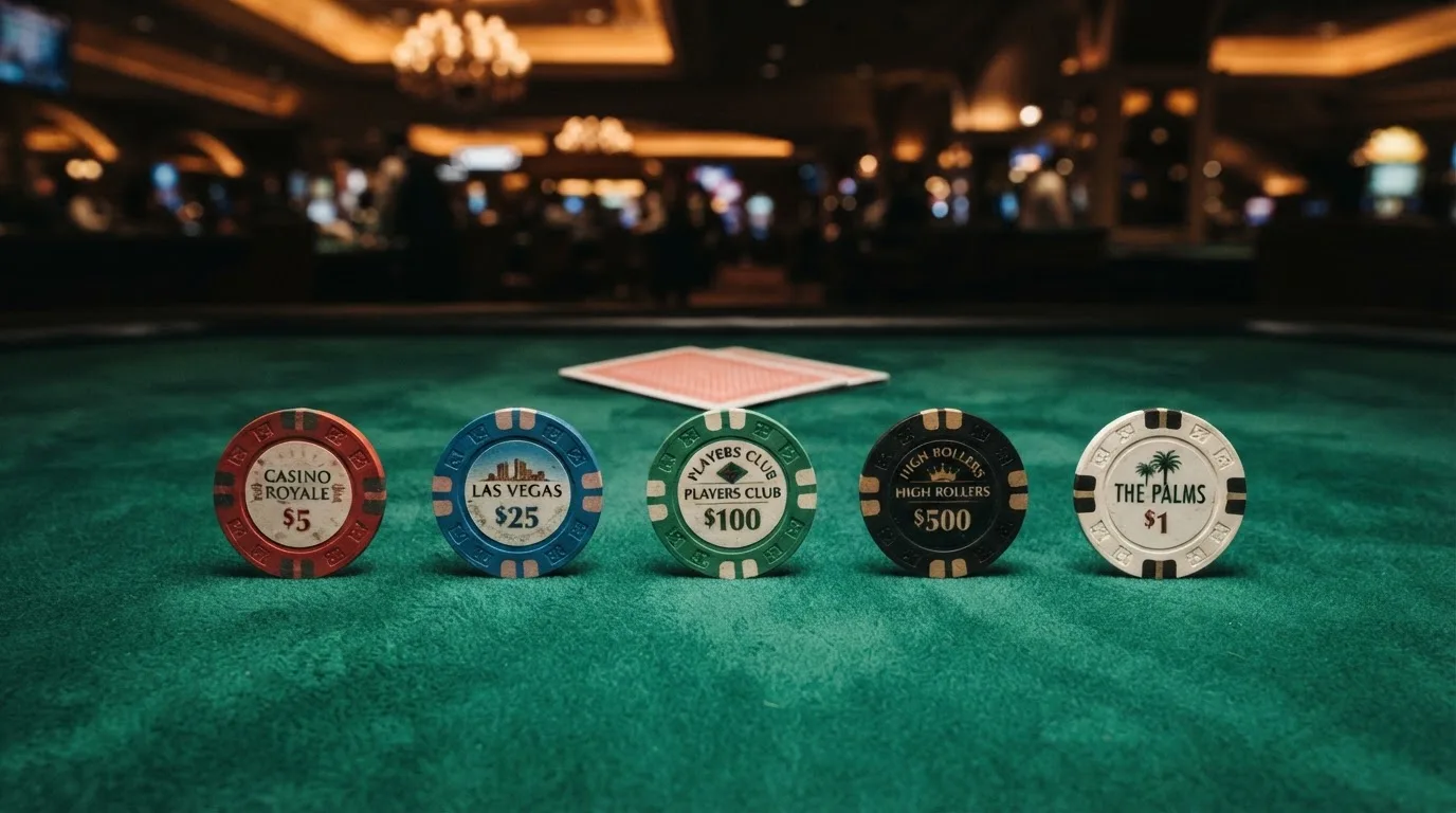 Una tabla comparatiba con las columas de bono, rollover y plazos destacadas sobre un fondo de casino