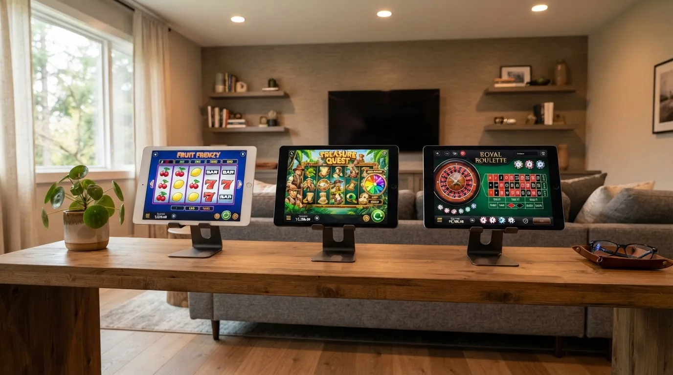 Tabla comparativa con los logotipos de los casinos online analizados y sus catálogos de juegos en modo demo