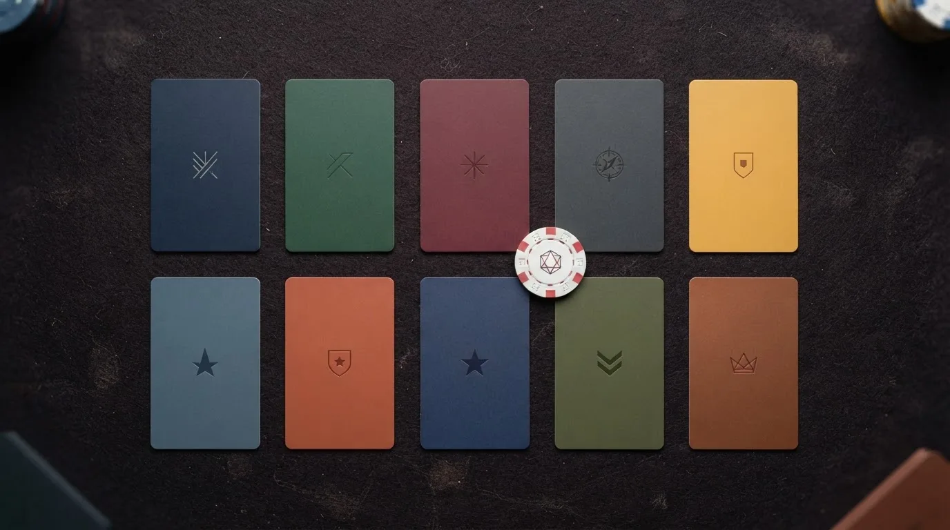 Conjunto de logotipos de los diez casinos con licencia de Anjouan analizados en esta guía